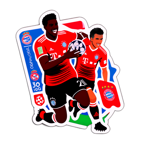 Autocolant inspirat de meciul Flamengo - Bayern
