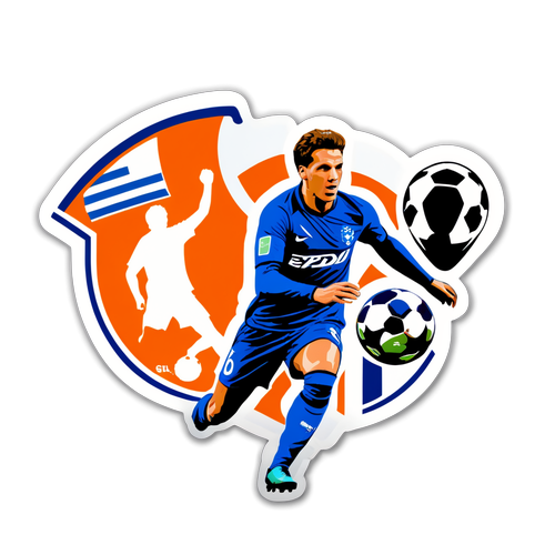 Sticker met het Eredivisie-logo