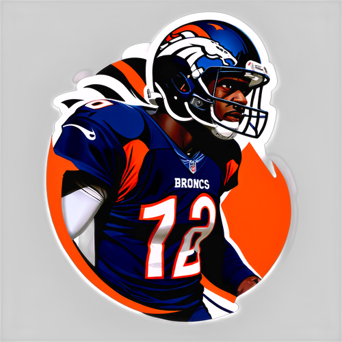 Denver Broncos Player Action Sticker