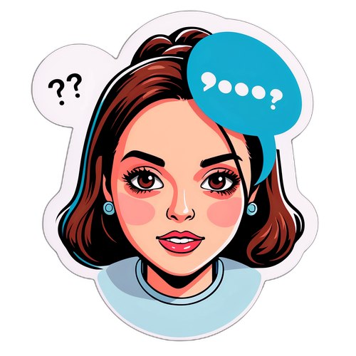 Moderne Darstellung von Laura Wontorra mit Fragen