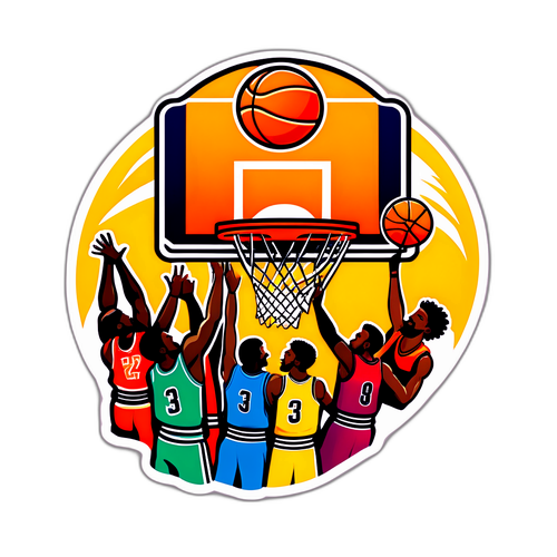 Basketball Hoop Sticker