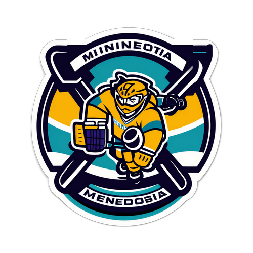 Команда Миннесоты на льду хокея