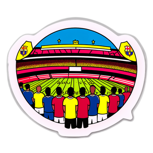 巴薩與比利亞雷亞爾之戰的粉絲狂熱場景