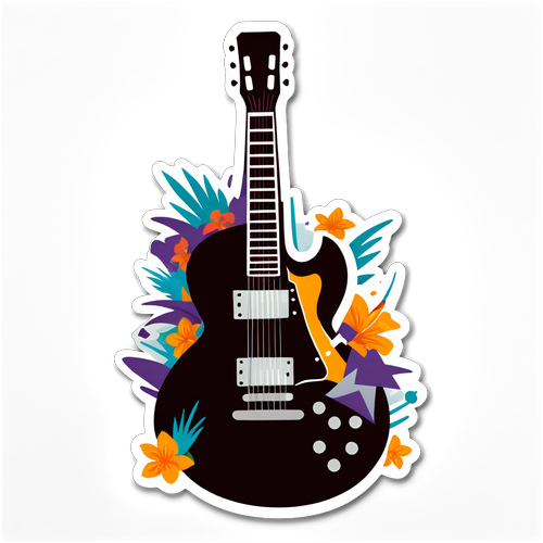 Indochine : Le Rock Garanti ! Découvrez le Sticker Guitare qui Fait Frenzy !