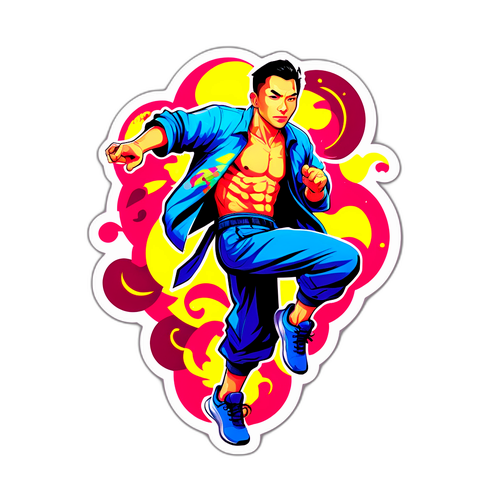 スーヤミンのアートスタイルのステッカー