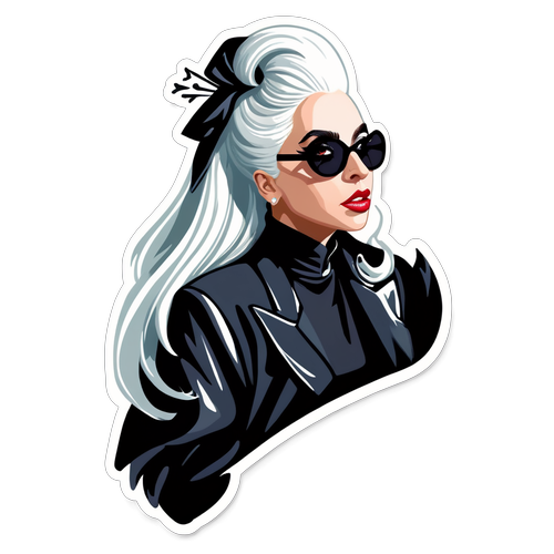 Lady Gaga muotokuvastickeri