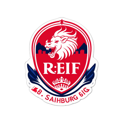 Thiết kế sticker sôi động của RB Salzburg và Brann với người hâm mộ cuồng nhiệt trên khán đài
