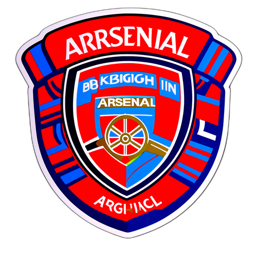 阿森納對布萊頓主題貼紙