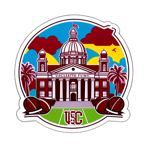 USC Building Sports Sticker