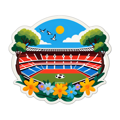 Estadio Morumbi con Elementos Naturales