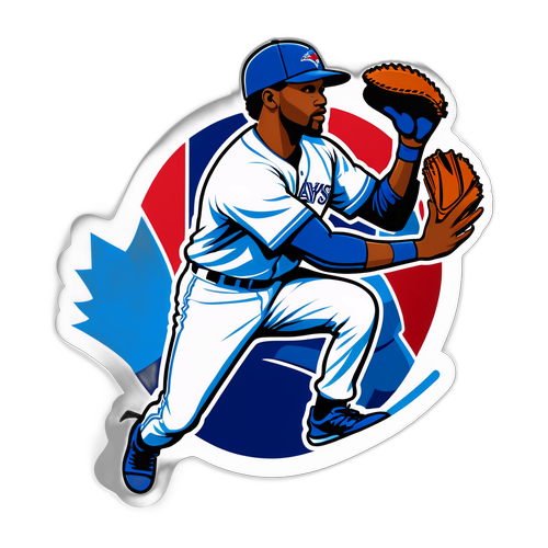 選手がダイナミックキャッチをするデザイン