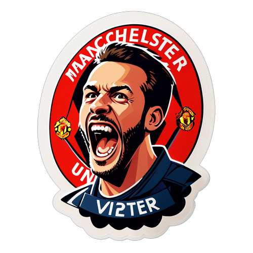 Sticker ăn mừng chiến thắng Manchester United