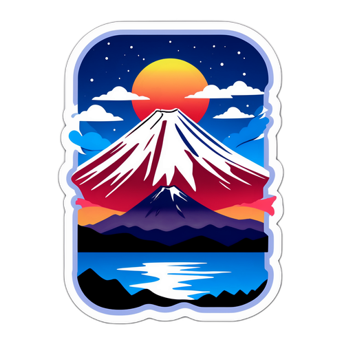 富士山贴纸