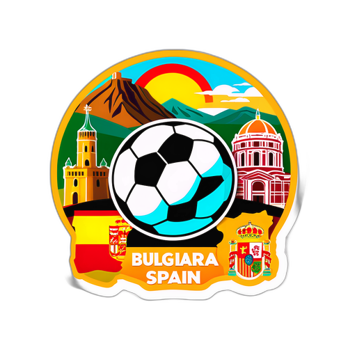 Stiker Bulgaria vs. Sepanyol