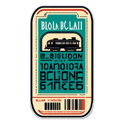Vintage Togbillet fra Milano til Bologna