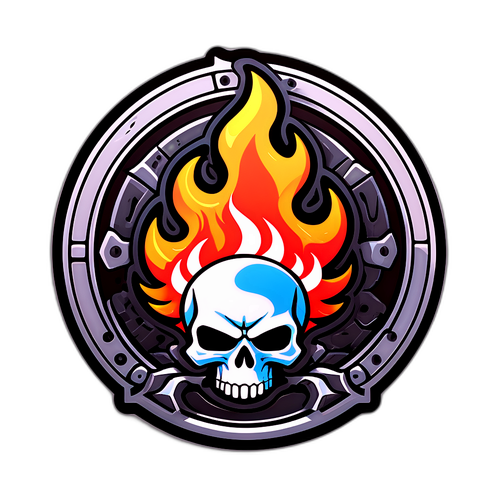 Sticker inspirowany "Of Ash and Steel"