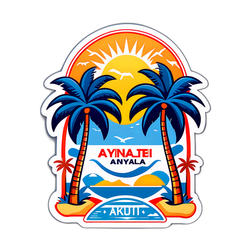 Antalya Uçak Bileti Sticker