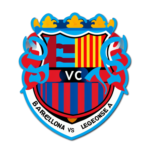 Pegatina de la Rivalidad Barcelona vs. Leganés