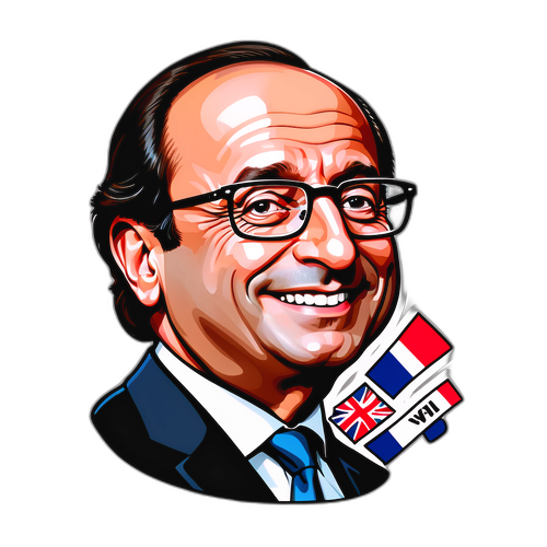 Portrait caricatural de François Hollande