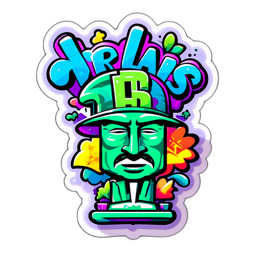 Kreatywna interpretacja dolara z elementami street art i napisem 'Mam marzenia'