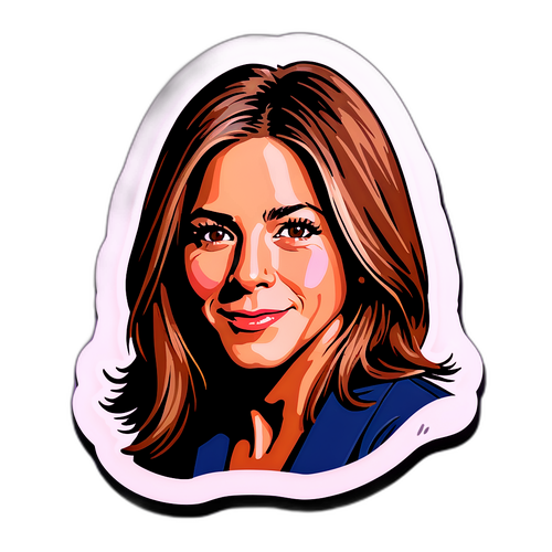 Samolepka s Jennifer Aniston