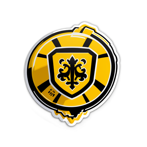 Sticker für Dynamo Dresden: Energie eines Fußballspiels