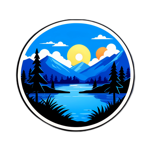 Mandhari ya Kuvutia ya Buluu