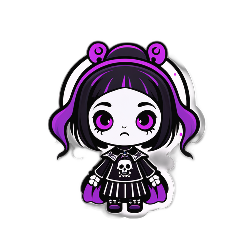 Gothická postava v zábavném stylu