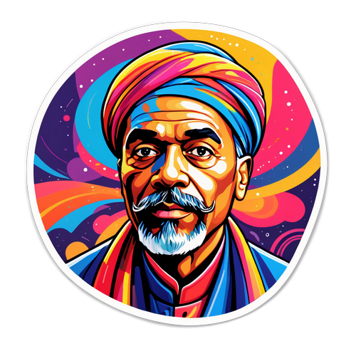 Peterfy Bori portréja - Absztrakt vonalak és élénk színek