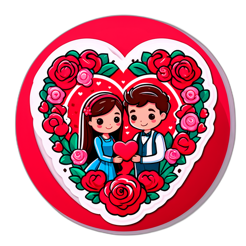 Ilustrasyon ng Puso para sa Araw ng mga Puso