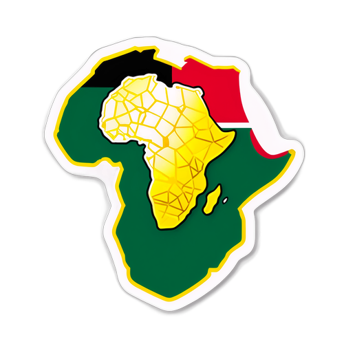 Деталі Кубка Африки: золотий трофей, картографічні мотиви континенту