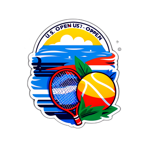 Sticker U.S. Open yang Meriah