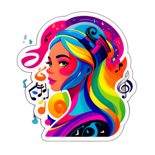 Fargerik Abstrakt Illustrasjon av Aurora Gude