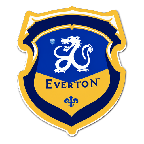 Sticker Bold Emblem Everton dan Grafik Goodison Park