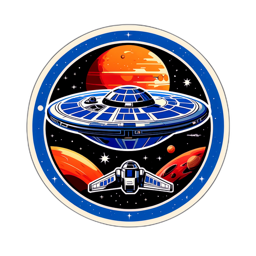 Stwórz naklejkę z klasycznym logo Star Wars w vintage'owym stylu