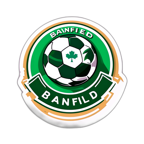 Adesivo do Banfield com Logotipo