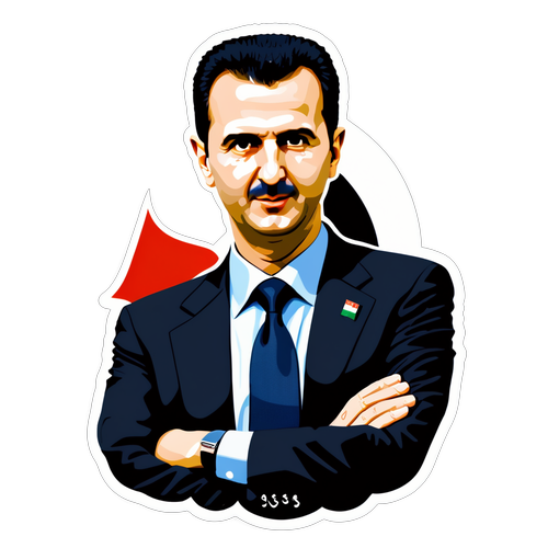 Adesivo di Bashar al-Assad