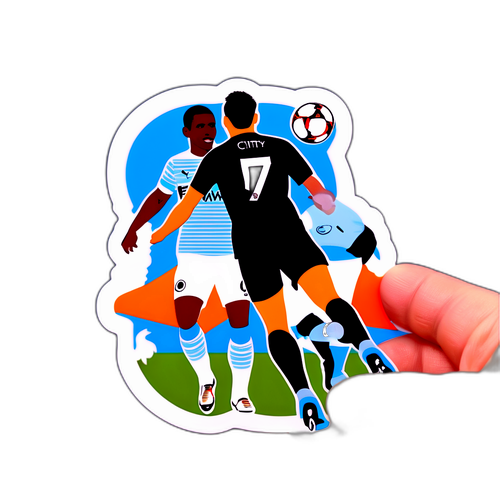 Красивая момент на матче между Фулхэмом и Манчестер Сити