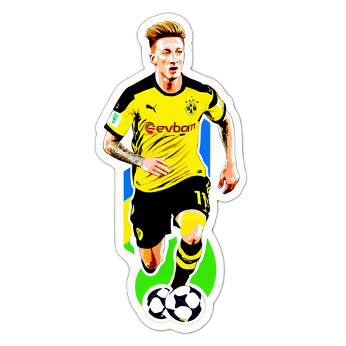 Sticker de Marco Reus, en action sur le terrain