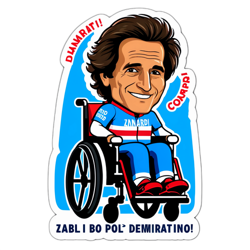 Adesivo di Zanardi: Resilienza e Spirito