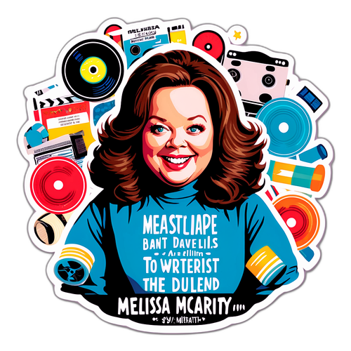 Whimsical Portrait of Melissa McCarthy