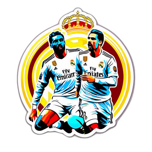 레알 마드리드의 전설적인 순간을 되살리는 스티커