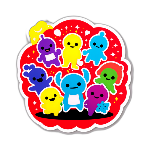 サイボウズのチームワークを表現するステッカー