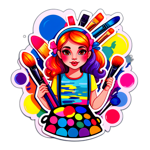 Valerie De Booser Sticker