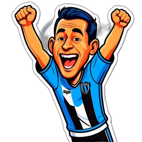 Karikatur Penyemangat Penggemar Racing Club