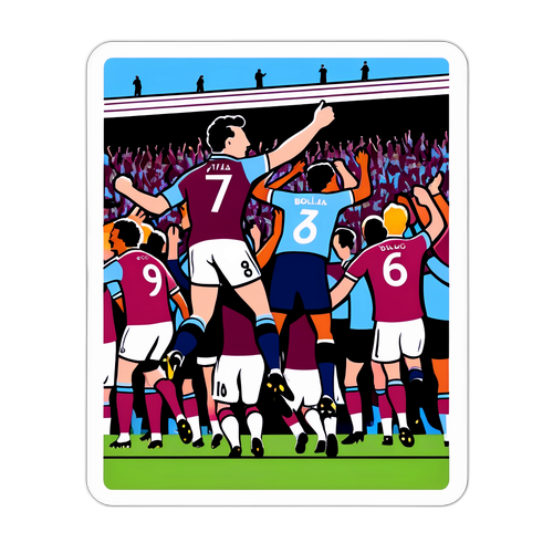 Filmische Szenen des Fußballspiels Aston Villa gegen Bologna