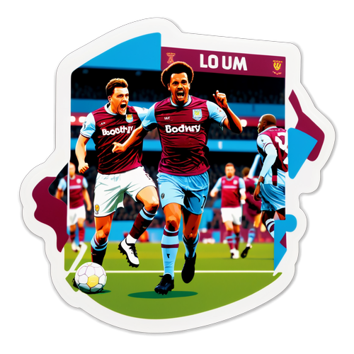 Stiker Pertandingan Piala FA: Aston Villa vs West Ham