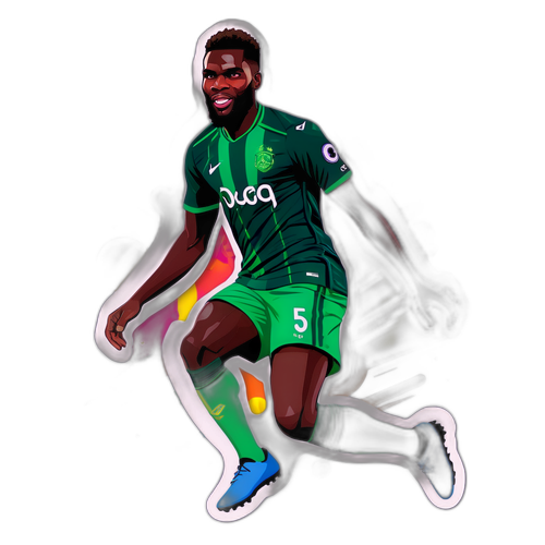 Stiker Odsonne Edouard dalam Aksi