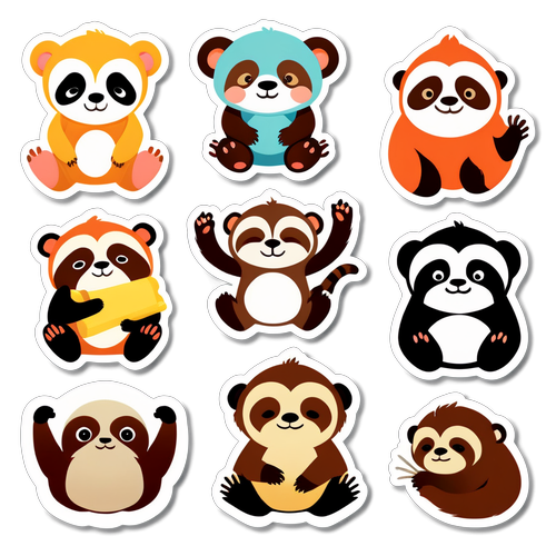Cute Animal Sticker Set