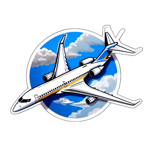 Высокий самолет Bombardier Global 8000